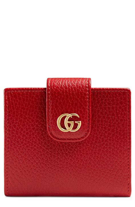 gucci marmont red wallet|Gucci Marmont wallet small.